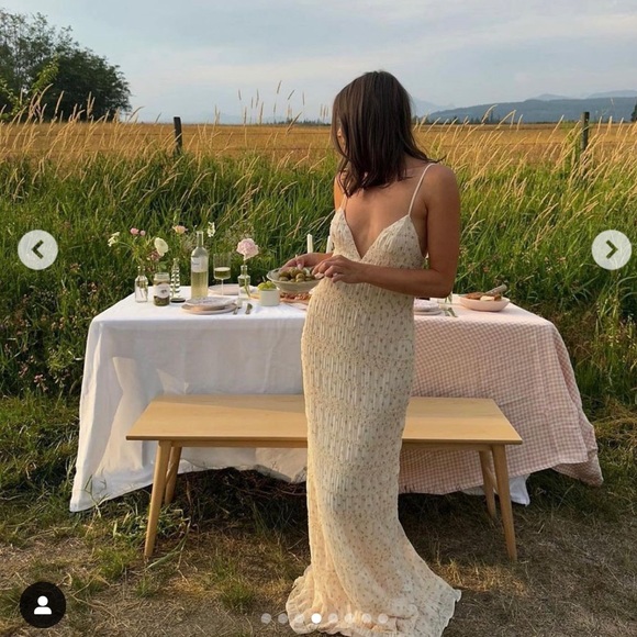 Camila Coelho Cream Maxi Dress - Picture 6 of 14